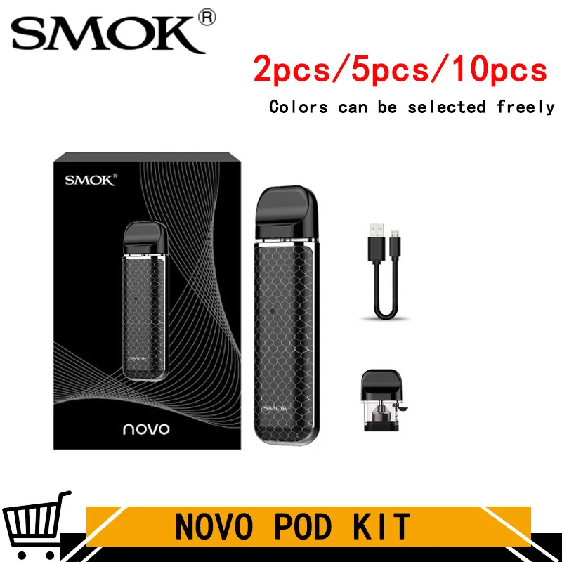 2 шт/5 шт/10 шт Smok Novo vape 450 мАч батарея сетка мл картридж Pod стартовый набор