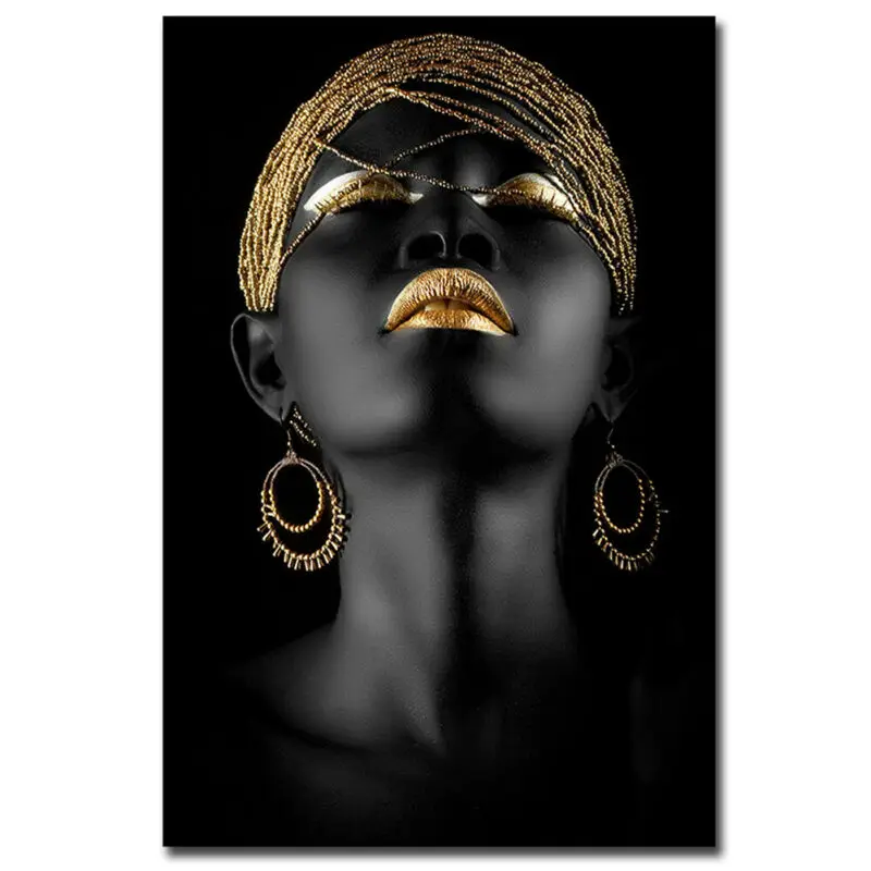 Современная Абстрактная Картина на холсте постер африканских женщин домашнее