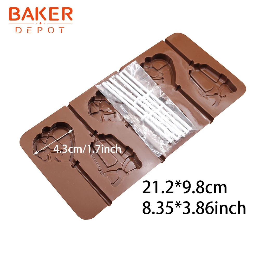 BAKER DEPOT силиконовая форма для леденцы Конфеты Шоколад Рождественская елка шляпа gummy сахарная форма печенье инструмент для украшения торта - Цвет: CDSM-592