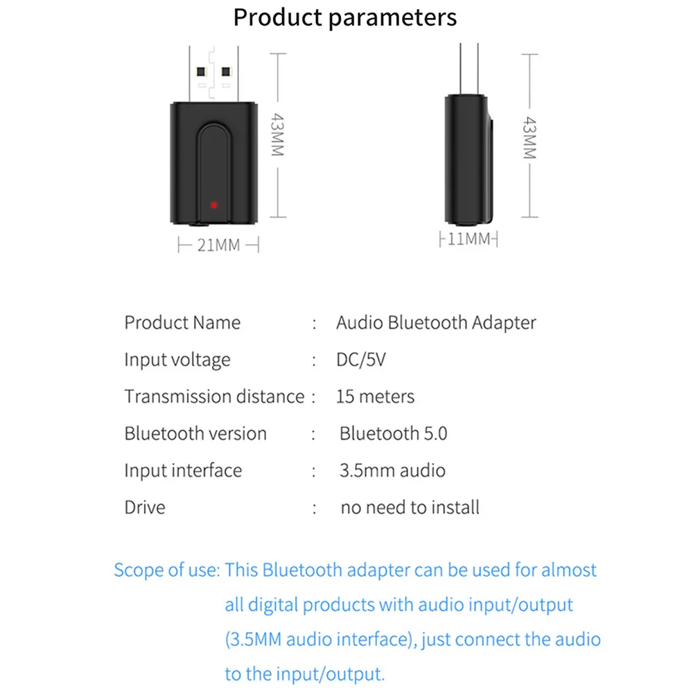 Bluetooth 5,0 аудио приемник передатчик 2в1 RCA 3,5 мм AUX Jack Hifi стерео USB беспроводной адаптер для ТВ ПК автомобильный комплект MP3