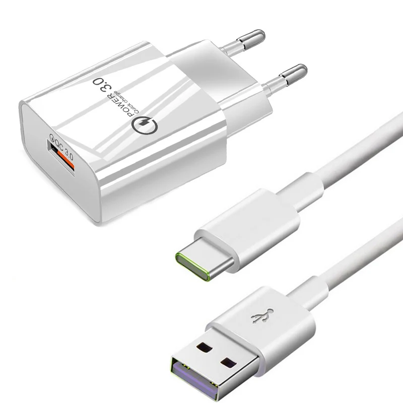 Кабель USB Type-C для быстрой зарядки Samsung S8 S9 S10 S20 S21 Huawei P20 P30 P40 Mate 20 30 40 OnePlus 7 7T Pro |