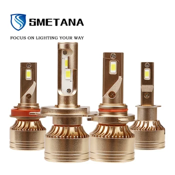 

SMETANA V9with ZES chip 2pcs H7 H8 H11 LED Lamp Car Headlight Bulbs H4 Led H9 9005 9006 Canbus 6000K 14000LM Auto Light 12V