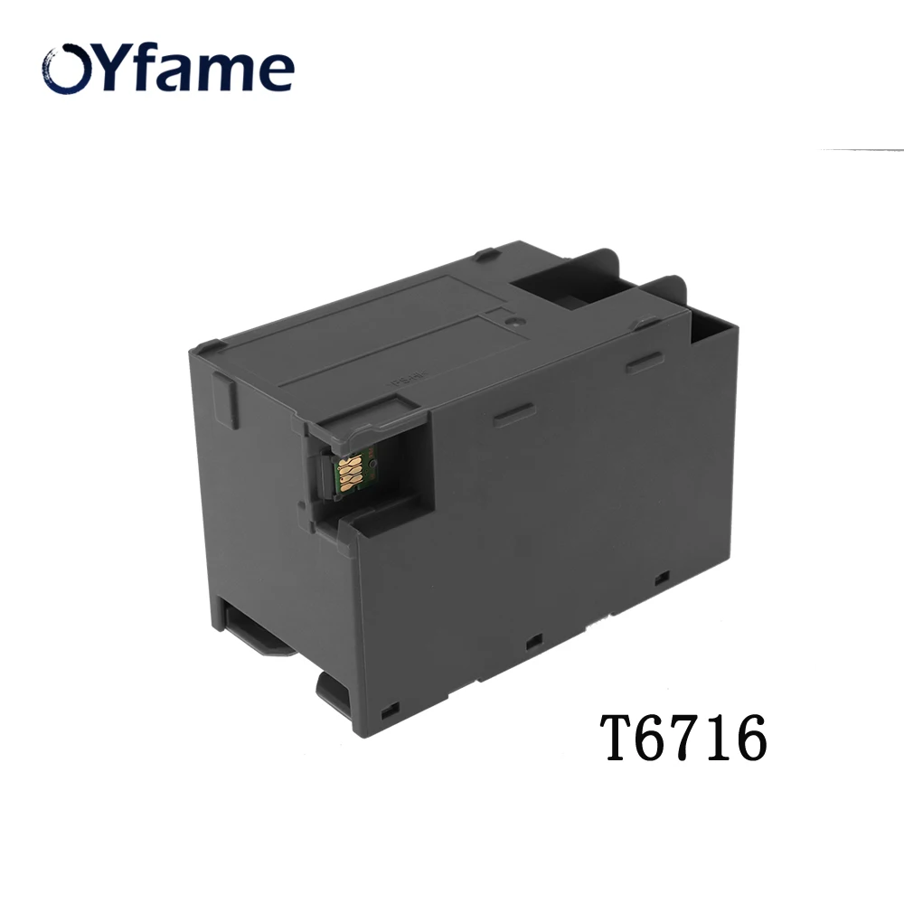

OYfame T6712 контейнер для технического обслуживания отработанных чернил с чипом для принтера Epson Wf8010dw Wf-8090 Wf-8090dw wf-8510