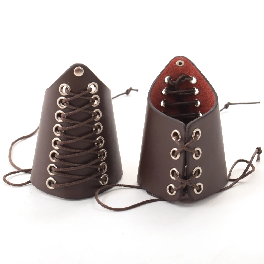 Medieval Men Leather Arm Armor Cuffs Cosplay Props