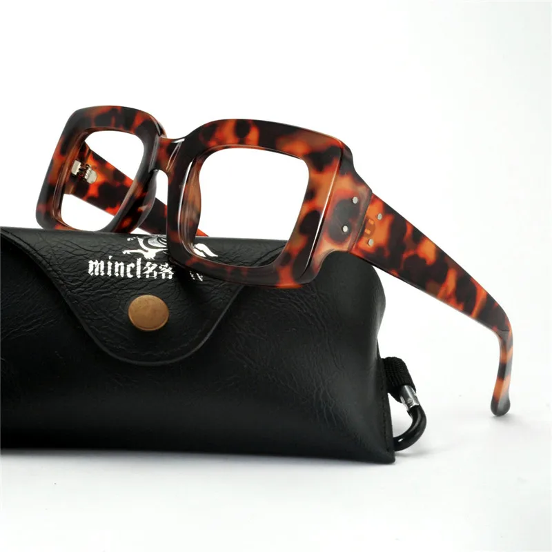 Диоптрийные очки для пресбиопии для мужчин и женщин, синий светильник, блокирующие дальнозоркость, очки, Ретро квадратные леопардовые женские очки NX