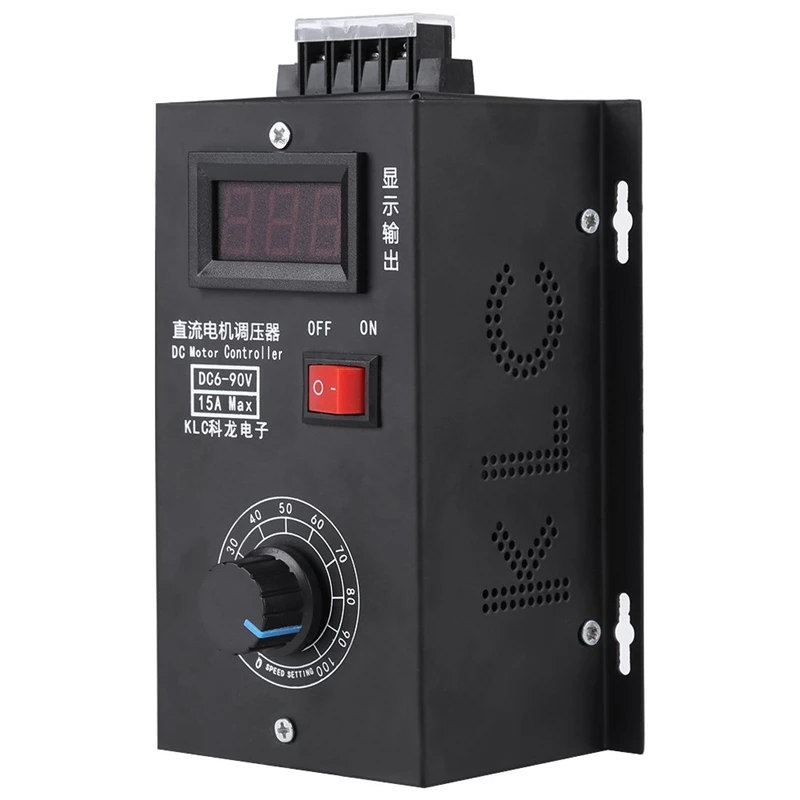 Pwm Dc 6 V-90 V 15A широкий регулятор скорости бесступенчатого щеточного двигателя высокой точности переменного ПЛК регулятор напряжения и