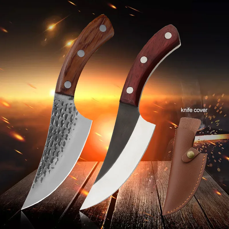 Кухонный нож 5 дюймов Кливер скрепляющие ножи полностью Tang ручка кухонный