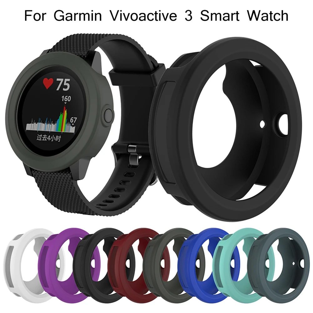 4в1 умные часы аксессуары для Garmin Vivoactive3 Ремешок Браслет мягкий силиконовый браслет для Vivoactive 3 Чехол пленка для экрана