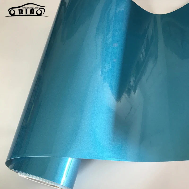 Blue Glitter Diamond Metallic Wrap Vinyl Sticker-3