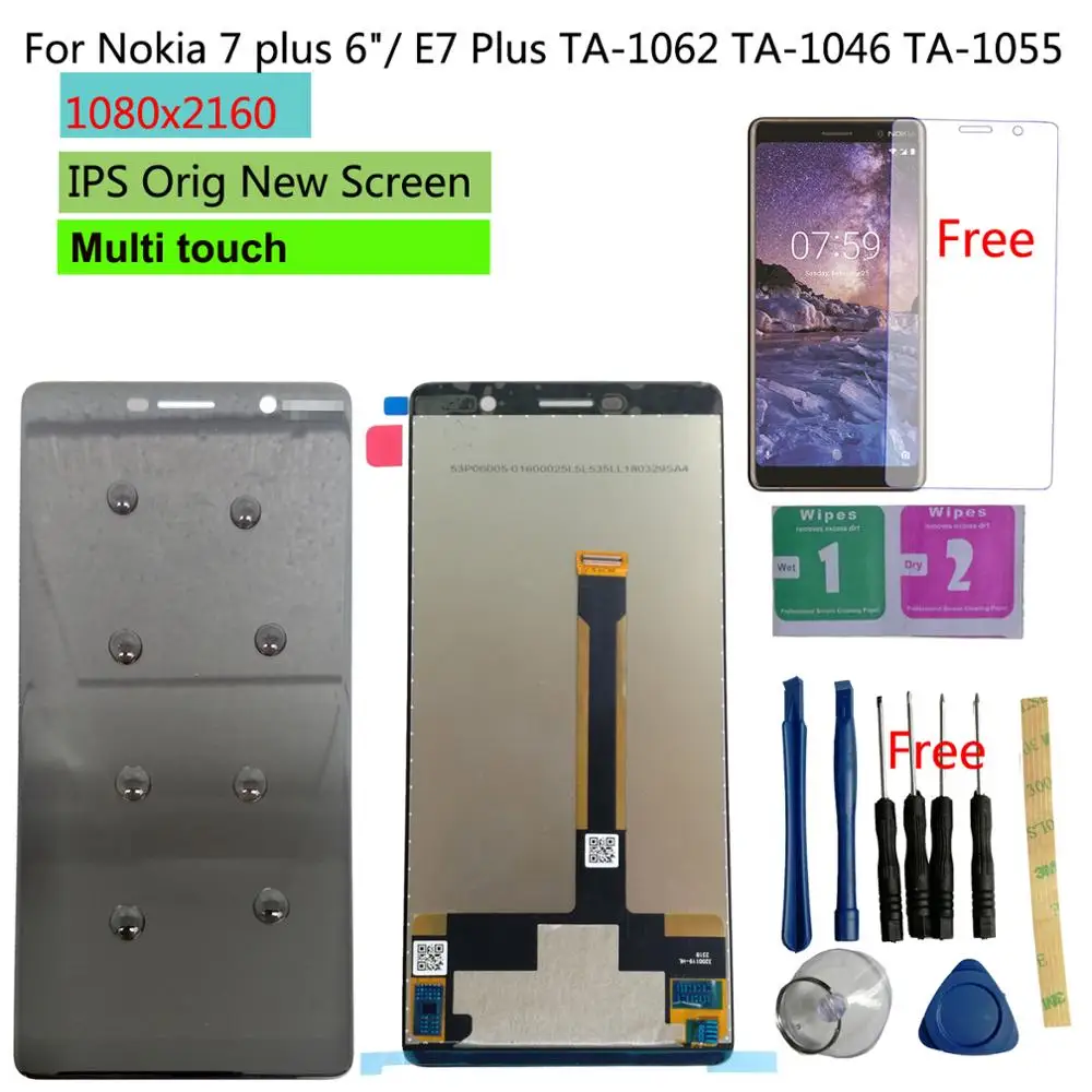 ЖК дисплей Shyueda Orig для Nokia 7 plus / E7 Plus TA 1062 1046 1055 сенсорный экран дигитайзер +