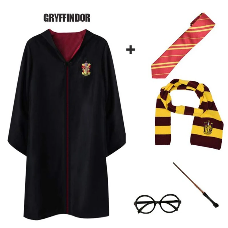 

Potter Scarf Cosplay Costume Gryffindor/Slytherin/Hufflepuff/Ravenclaw Children Scarves Kids Props Halloween Boy Girl Christmas