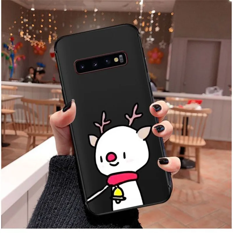 Рождественский подарок чехол для samsung s10 s10+ s9 s9+ s8 s8+ s10e чехол для Galaxy s7 edge s6 edge+ plus Мягкий силиконовый чехол