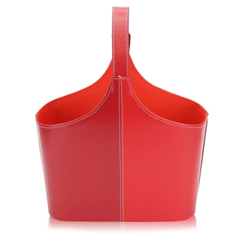 

Leather Handbag Gift Basket Storage Basket Snack Fruit Basket Shopping Bag