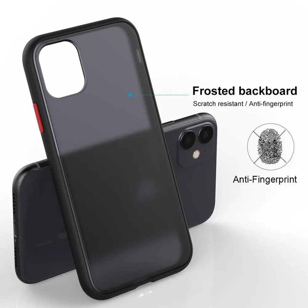 Высококачественный чехол для iPhone 11 Матовый задняя панель ТПУ Рамка защитный чехол для телефона iPhone 11 6,1 дюймов