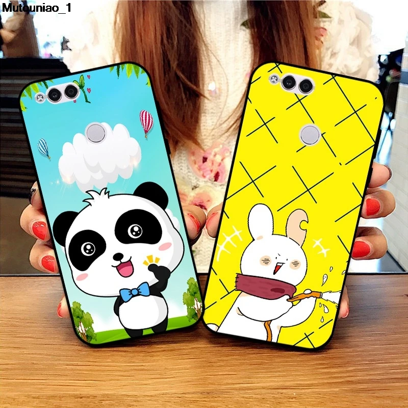 Мягкий чехол Panda 2 из ТПУ для Huawei Honor View Nova 6 7 SE 8S 10 20 30 30S V10 10i 9X P30 Lite Pro Play | Мобильные
