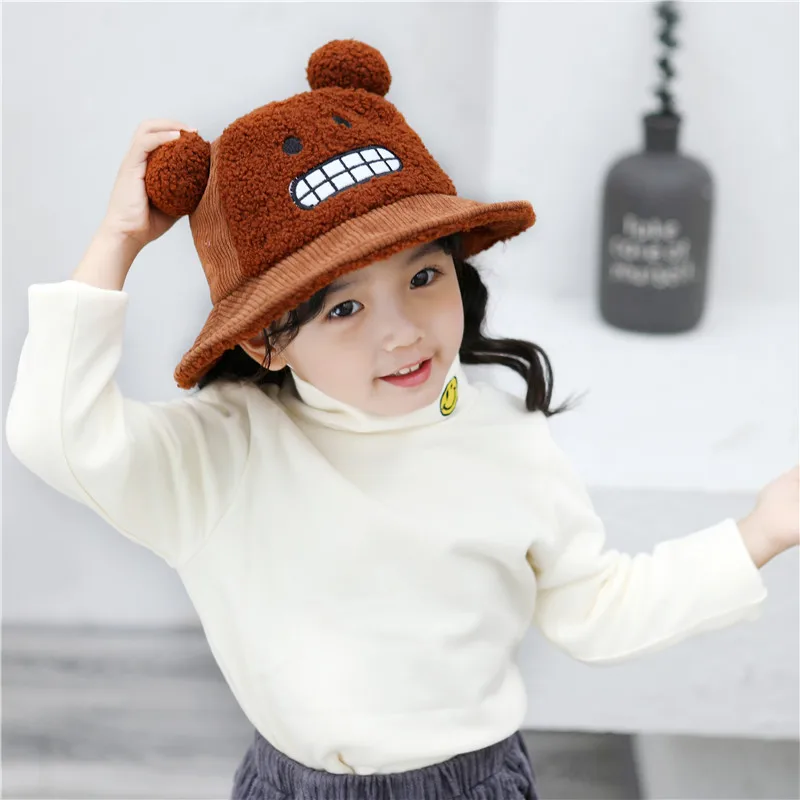 Модная Милая шапка для маленьких мальчиков; осенне-зимние шапки для маленьких девочек; шапка для малышей; шапка с рисунком кота для малышей