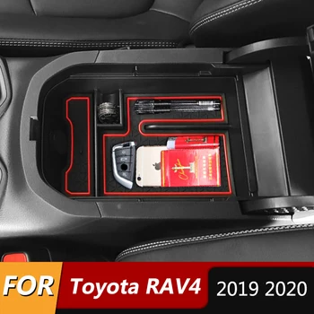 

For Toyota RAV4 2019 2020 RAV 4 Auto Styling Armrest Console Organizer Tray Central Storage Glove Case Box Car Accessories