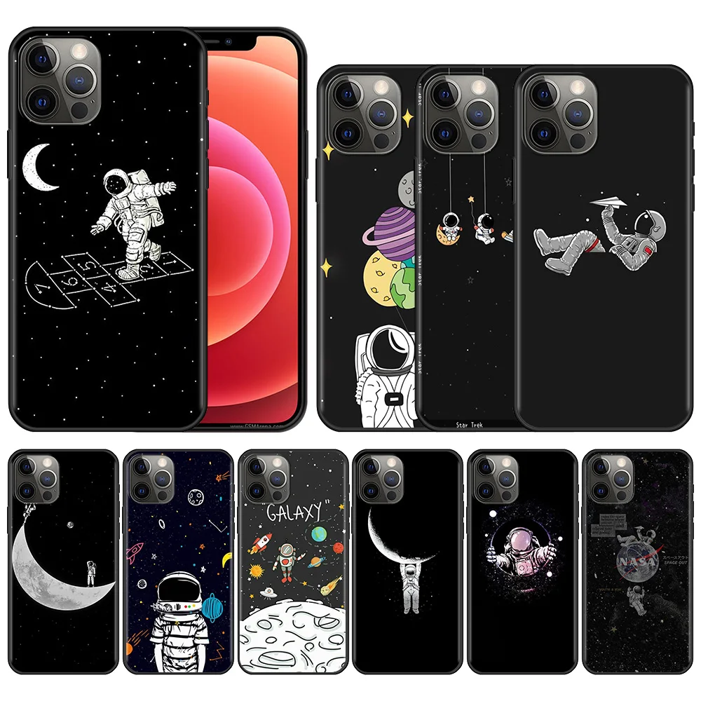 Moon& Stars Crescent Pattern iPhone Case iPhone 13 Pro 13 Mini 13 Pro Max 12 Pro Max iPhone XS XR 7 8 Plus 11 Pro Max Aesthetic Space Case