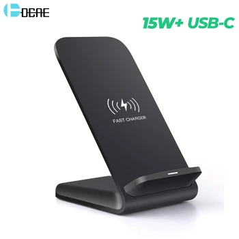 

DCAE 7.5W/10W/15W Fast Wireless Charger Qi Charging Stand QC 3.0 for iPhone 11 XS XR X 8 Airpods Pro Samsung S10 S9 S8 Note 10 9