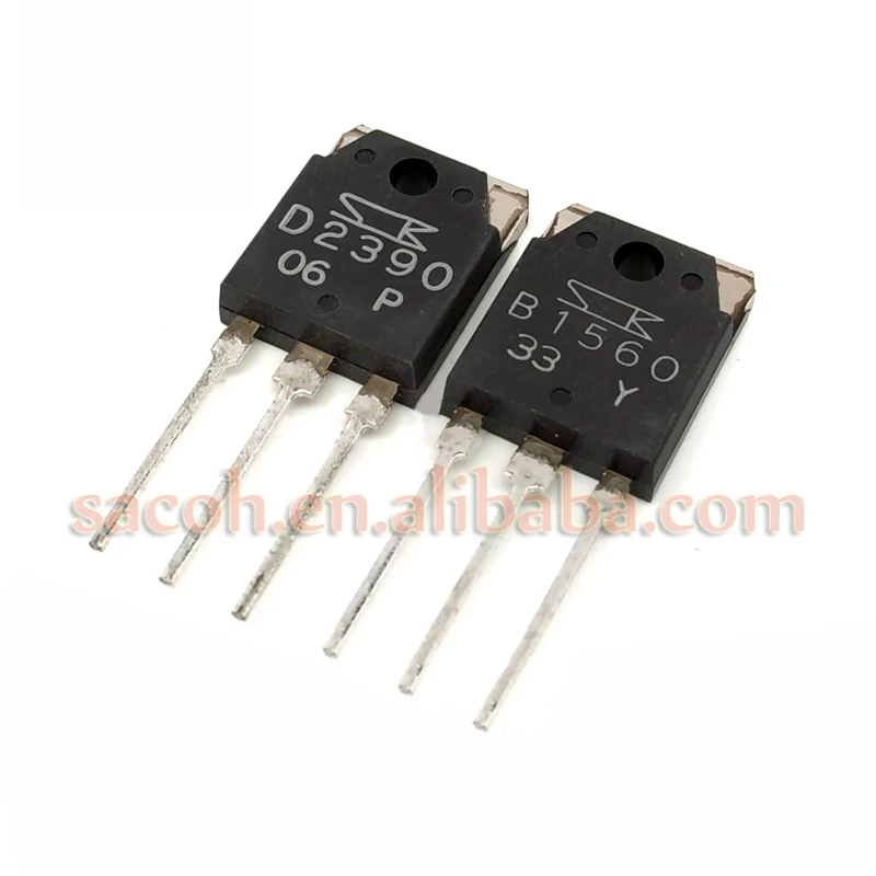 10 пар 2SB1560 B1560 + 2SD2390 D2390 TO-3P 10A 160V кремниевые транзисторы Darlington | Электроника