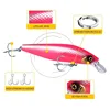 1pcs Fishing Lure Minnow 11cm 11/15g Crankbait Artificial Bait 3D Eyes Plastic Wobblers Tackle Pesca Far-casting Dead Fly System ► Photo 3/6