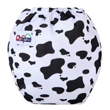

Baby Infant Cartoon Printed Cloth Diapers Reusable Nappy Washable Snap Nappy Cloth Diapers Underwear Changing Training Pants
