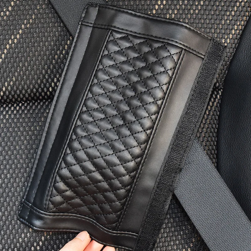 2 PCS Leather Car Seat Safety Belt Cover Universal Soft PU Car Seat Belt Case Protector Shoulder Strap Pads Men Accessories