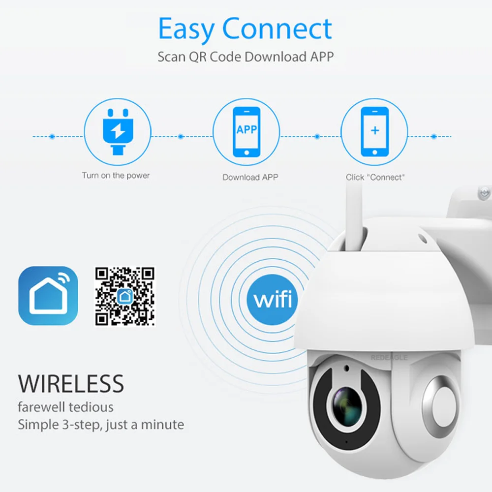 IP камера Tuya Smart Life Wi Fi 2 МП 1080P HD PTZ|Камеры видеонаблюдения| |