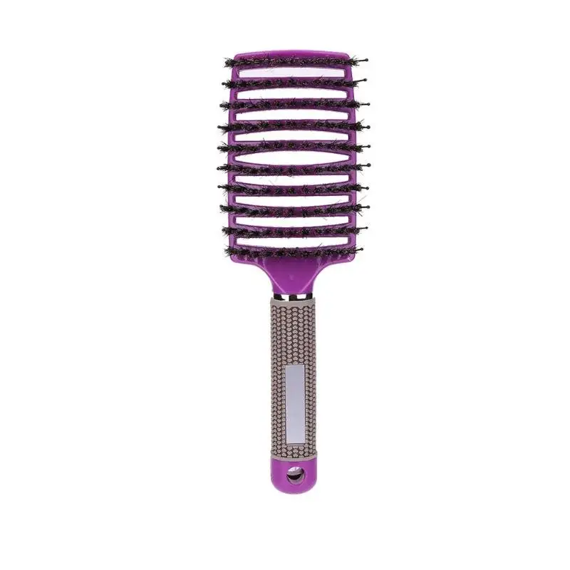 Hair Scalp Massage Comb Hairbrush Bristle Nylon Women Wet Curly Detangle Hair Brush for Salon Hairdressing Styling Tools