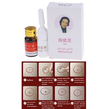 

3ml Mole & Skin Tag Removal Solution Painless Mole Skin Dark Spot Removal Face Wart Tag Freckle Removal Cream Oil Plaster