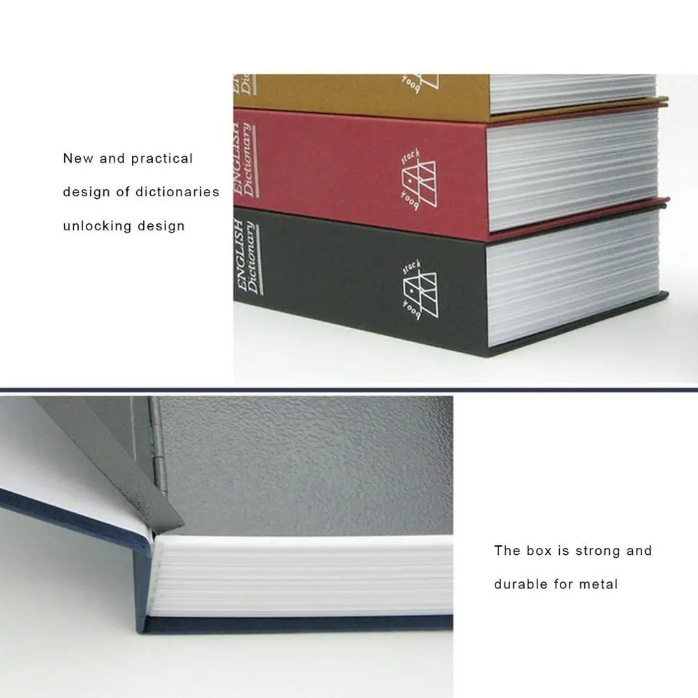Dictionary Mini Safe Box Book Money Security Safe Lock Cash Money Coin Storage Jewellery key Locker with Key Lock Dictionary Mini Safe Box Book Money Security Safe Lock Cash Money Coin Storage Jewellery key Locker with Key Lock