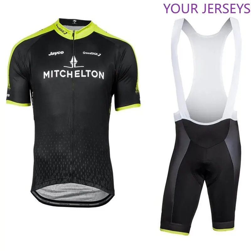

2020 Pro Team Black Mitchelton Cycling Jersey Set Bicycle Maillot MTB Racing Ropa Ciclismo Short Sleeve Summer Bike Clothing GEL
