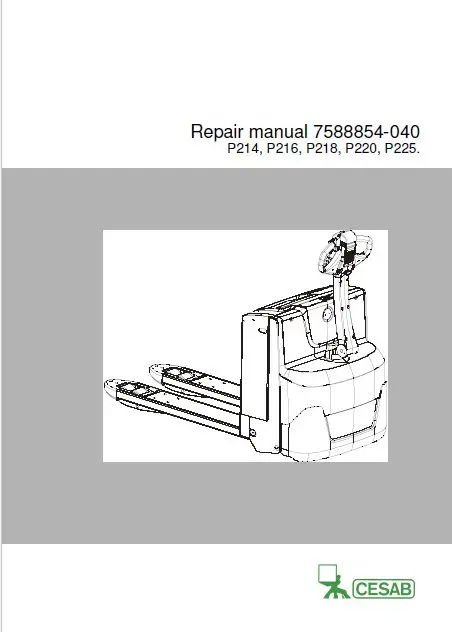 

Cesab Spare Parts And Repair And Operation Manuals 2017 EN