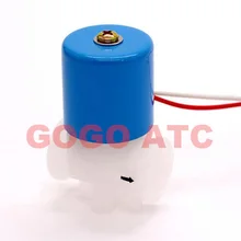 Высокое качество 2 way micro Пластик клапан соленоидной воды G1/4 дюйма, 24V 12V Нормально закрытый для очиститель воды с обратным осмосом