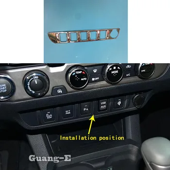

For Toyota Tacoma 2015 2016 2017 2018 2019 2020 Car Control Socket Charge Cigarette Smoke Lighter Switch Frame Stick Trim Parts
