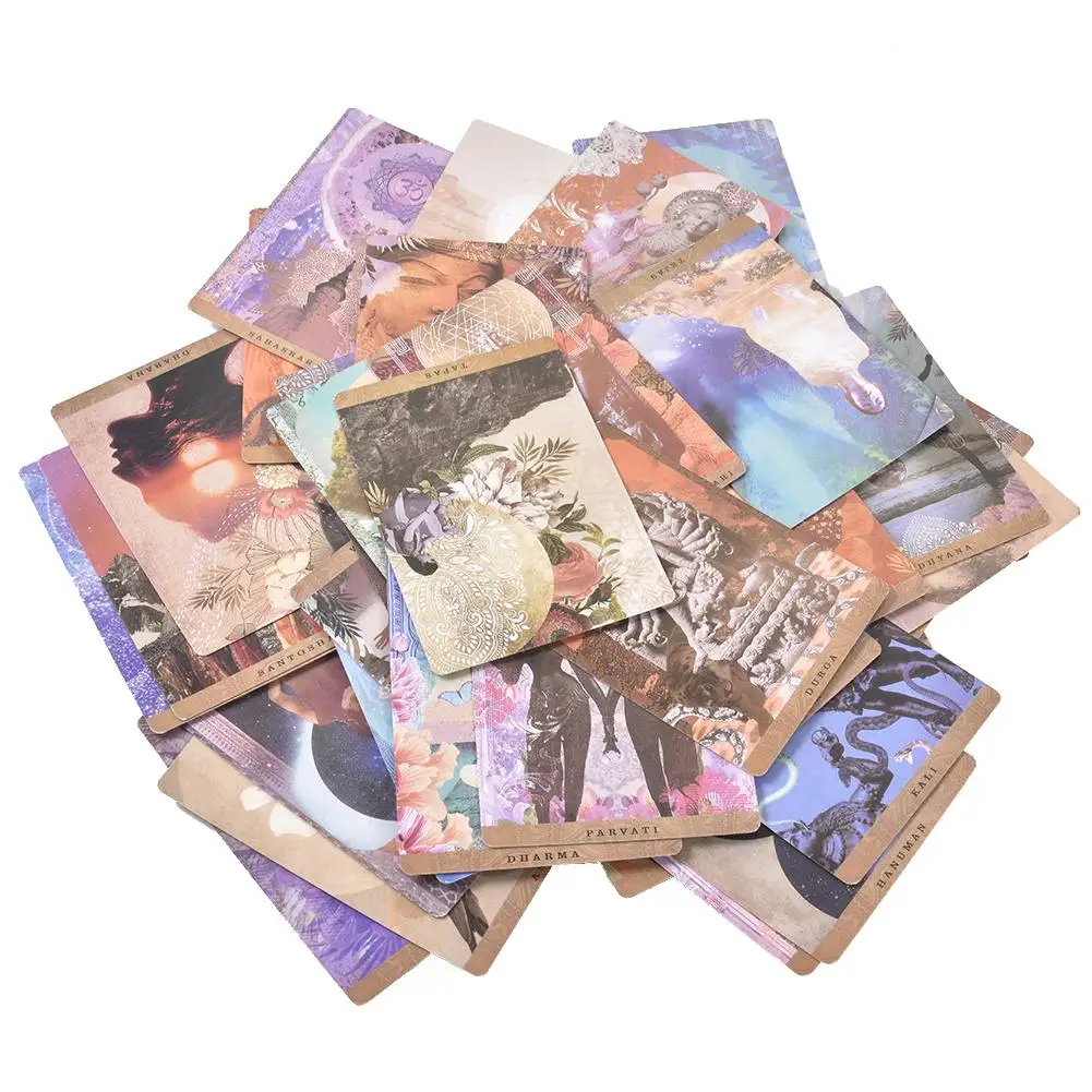 54 Tarot Cards A Yogic Path Deck and Guidebook Board Games English For Family Gift Party Playing Card Game |