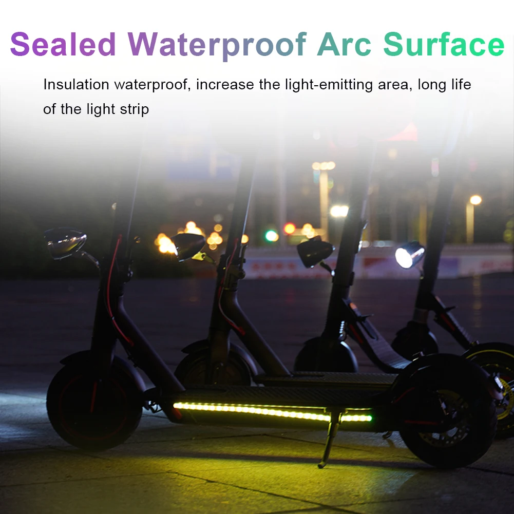 

For For Xiaomi M365 Electric Scooter Skateboard Night Chassis Light Scooter Accessories Waterproof LED Strip Flashlight Bar Lamp