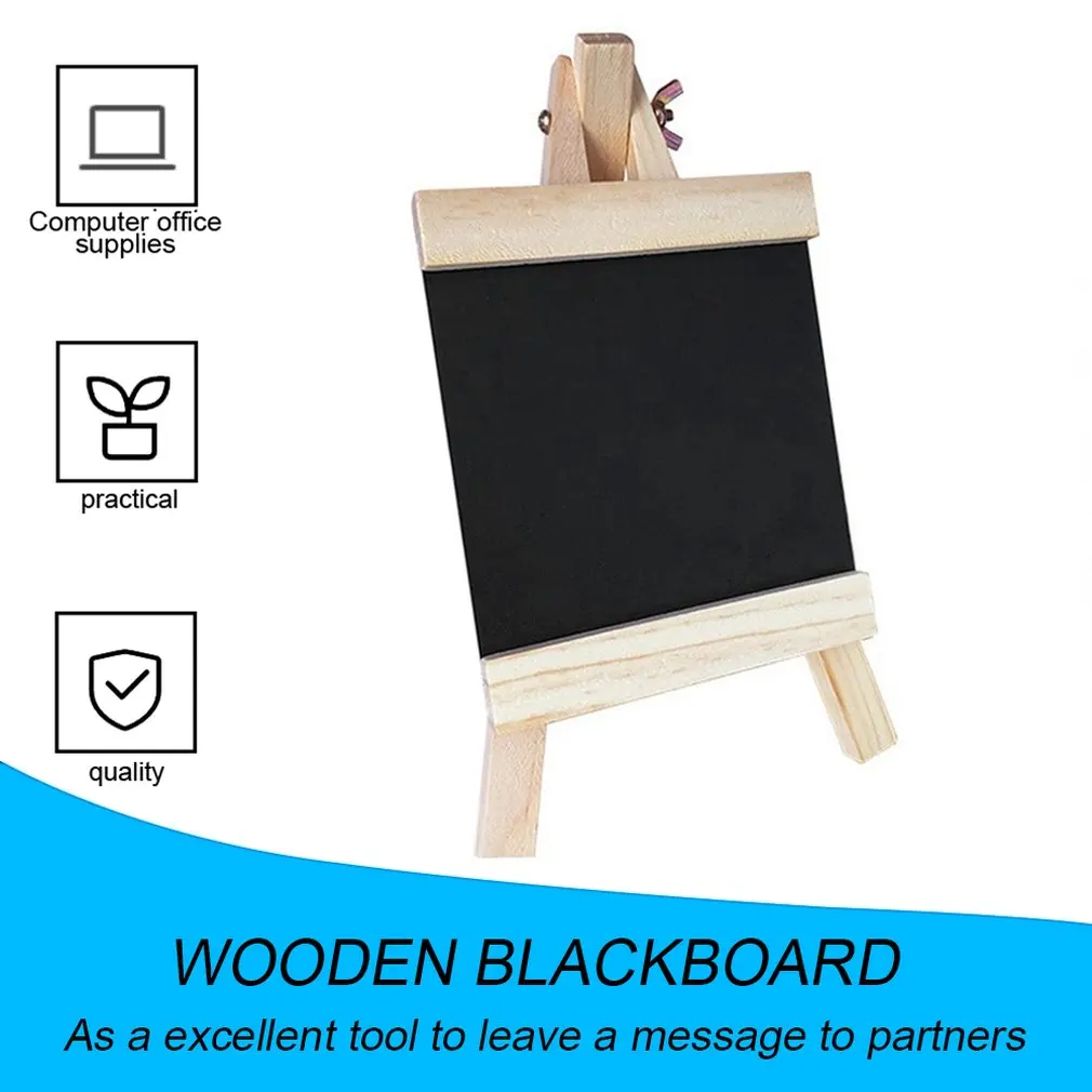 Доска 24*13 см настольная доска для записей с регулируемой деревянной подставкой прочная доска для мела черная доска товары для школы дома