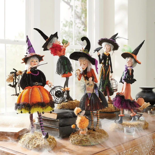 10pcs Mini Escoba de Bruja - Decoraciones de Halloween DIY para Disfraces,  Casas de Muñecas, Puertas y Ventanas, Escenas y Decoración del Hogar