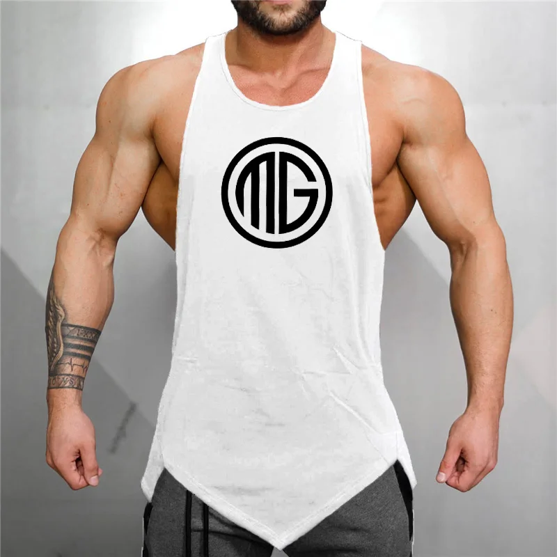 Брендовая хлопковая дышащая майка для мускулистых мужчин Singlet без рукавов мужские Майки Рубашка Фитнес майка Мужская одежда для спортзала Бодибилдинг
