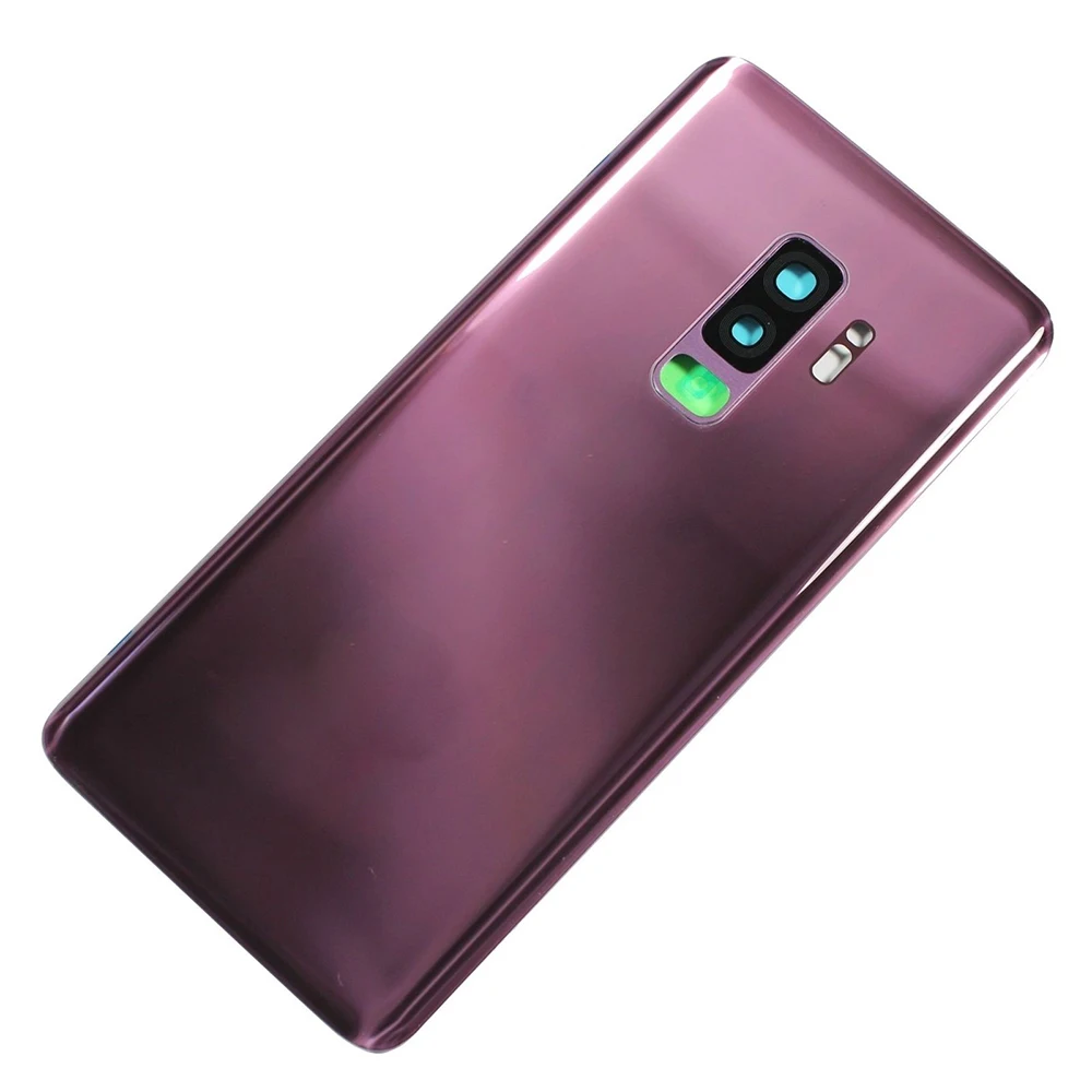 10 шт. задняя крышка батареи для samsung Galaxy S9 plus S9+ G960 G965 корпус запчасти с наклейкой+ объектив камеры