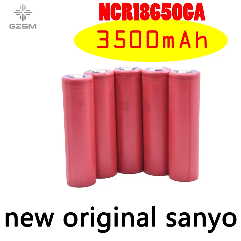 GZSM 18650 Аккумулятор для Sanyo NCR18650GA аккумуляторная батарея 3500mAh 3 6 V 10A сменной батареи