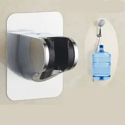 Adjustable Shower Head Mounting Brackets Portable ABS Chrome Suction Wall Bath Stand Spray Bracket Faucet Holder Sprinkler Rack