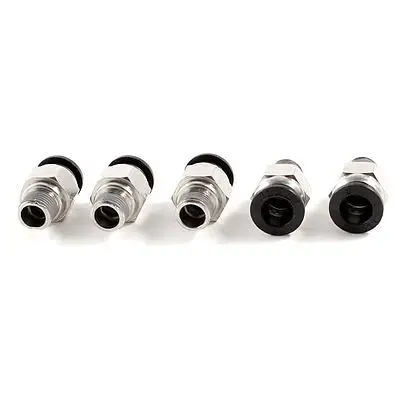 

5 Pcs 1/8" PT Male Thread 8mm Push In Joint Pneumatic Connector Quick Fitting