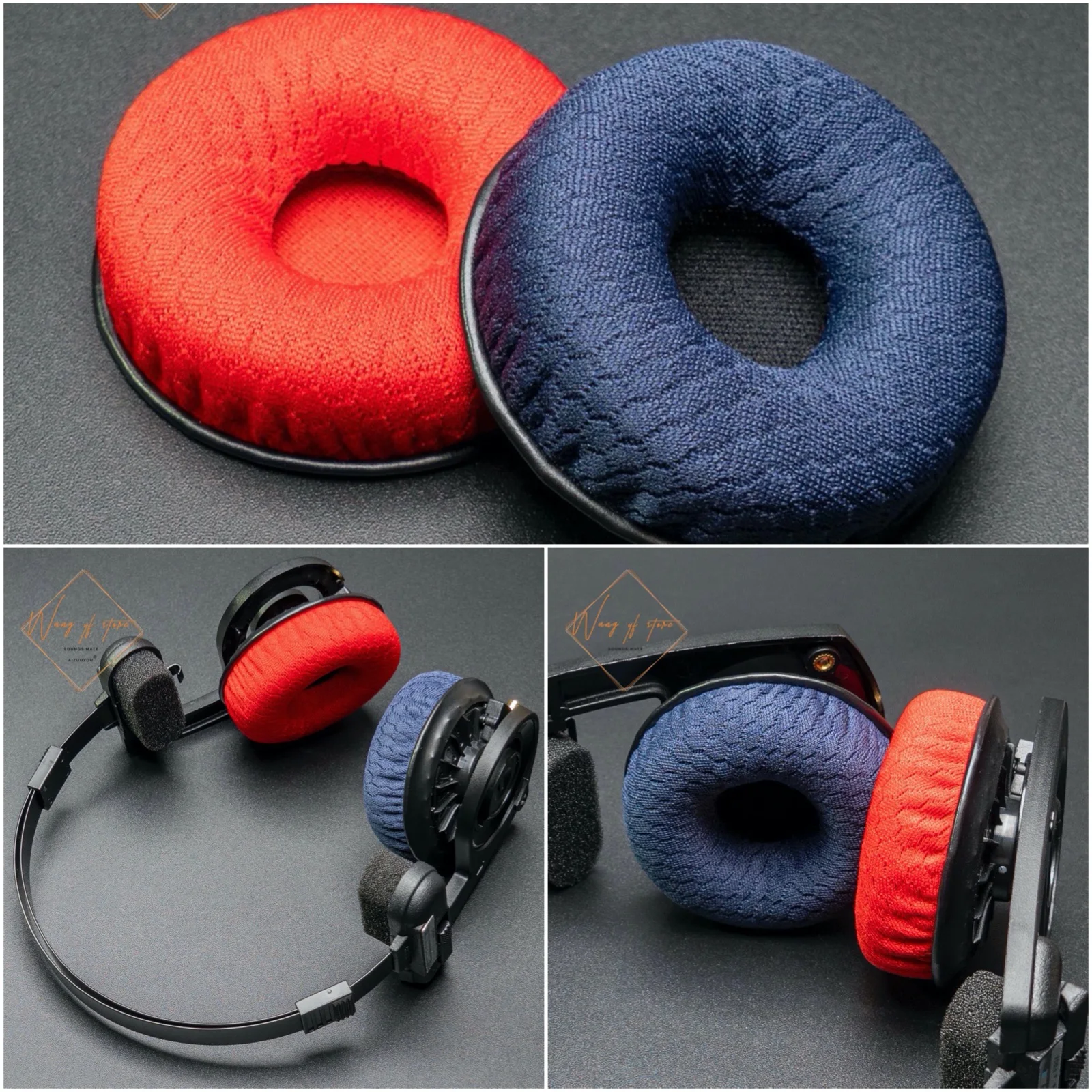 Амбушюры из пенопласта для наушников KOSS Porta Pro PP KSC35 KSC75 KSC55 синие красные