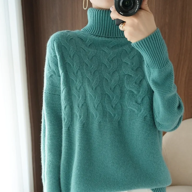 Woman 100% Cashmere Sweater Thick Fall 2020 Women