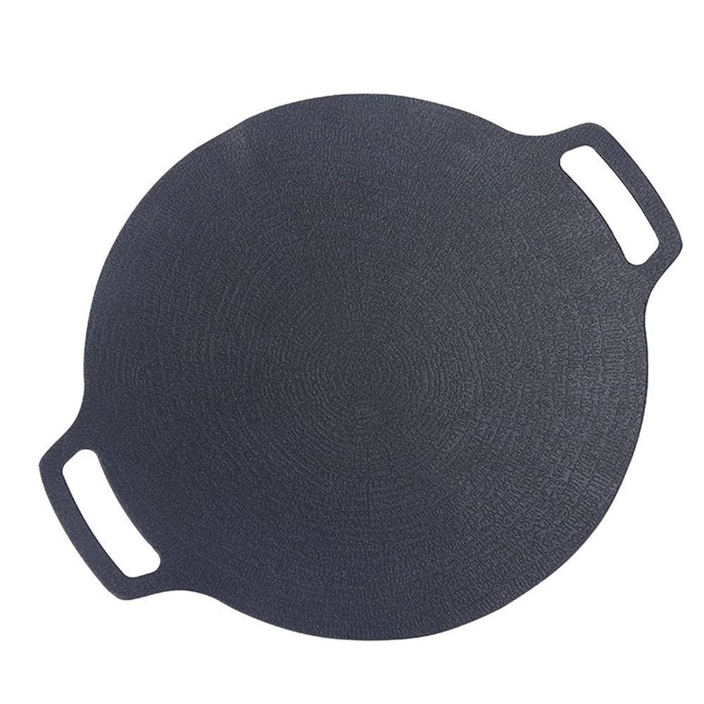 Gril Pan Cast Iron Thickened Round Baking Pan Double sided - Temu