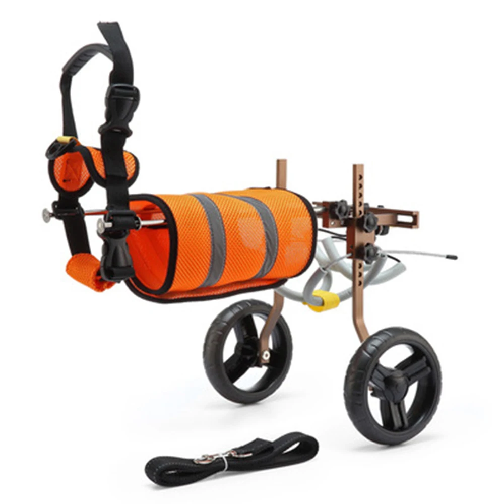 Dog Wheelchair With 2 Wheels Cat Dog Rehabilitation Wheelchair For Disabled Leg Disability Paralysis Adjustable Walk Scooter