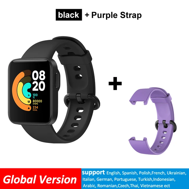 Xiaomi Mi Watch Lite Bluetooth Smart Watch GPS 5ATM Waterproof SmartWatch  Fitness Heart Rate Monitor mi band Global Version|Smart Watches| -  AliExpress