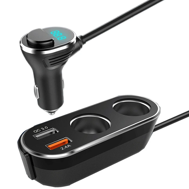 

Universal Dual USB Port Auto Car Charger Socket Dispenser Charger Fast Car Charger
